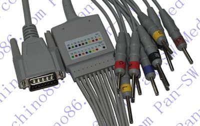 Nihon Kohden ECG machine patient cable